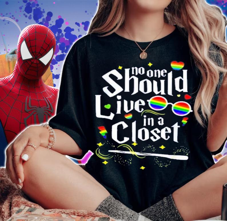 No One Should Live In A Closet Harry Potter Inspired T-Shirt t-shirt