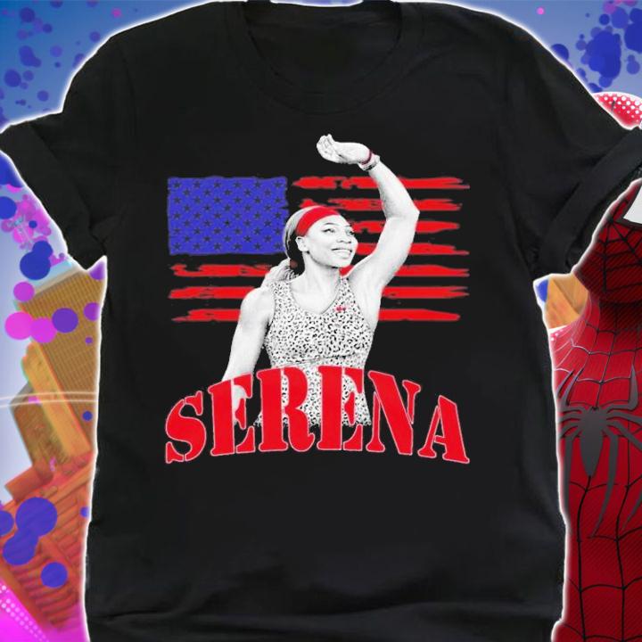 Serena Williams Retirement With USA Flag T-Shirt t-shirt shirt
