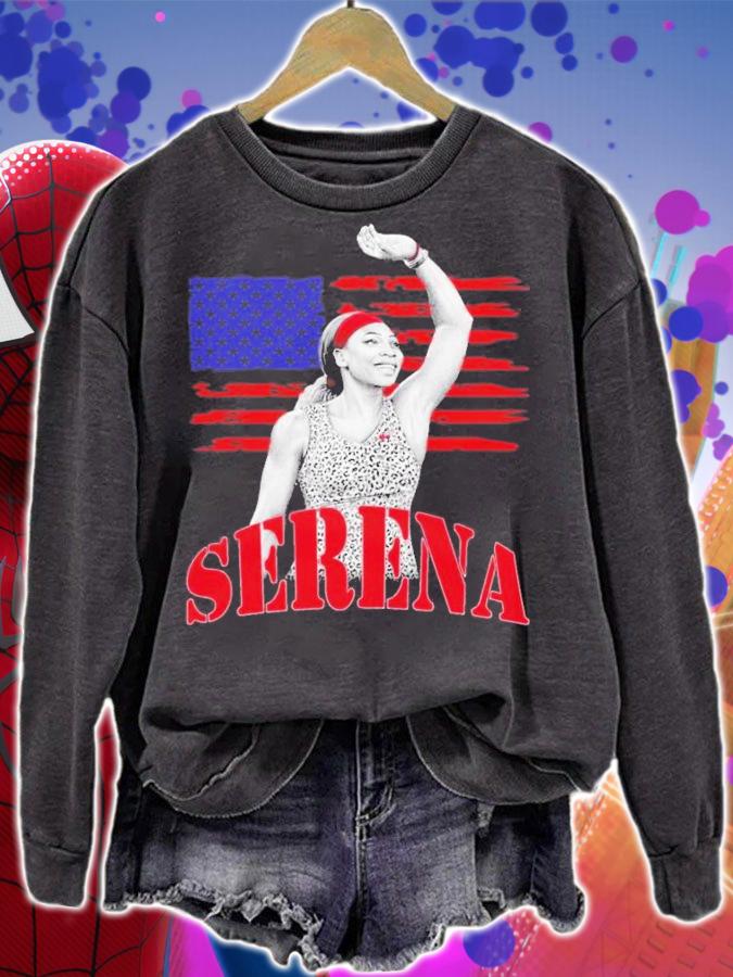 Serena Williams Retirement With USA Flag T-Shirt t-shirt sweatshirt