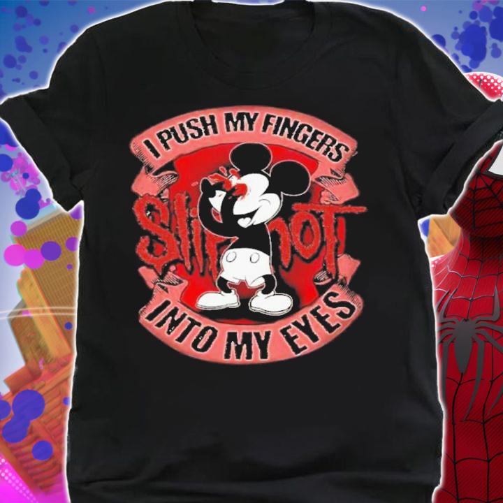 Slipknot Mickey Mouse I Push My Fingers Into My Eyes Shirt t-shirt
