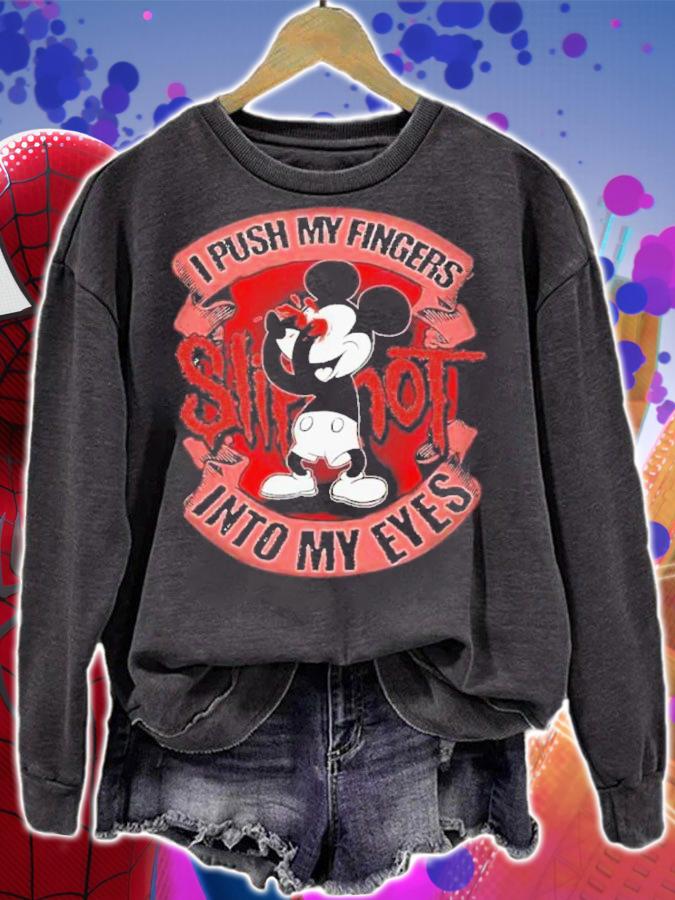 Slipknot Mickey Mouse I Push My Fingers Into My Eyes Shirt t-shirt