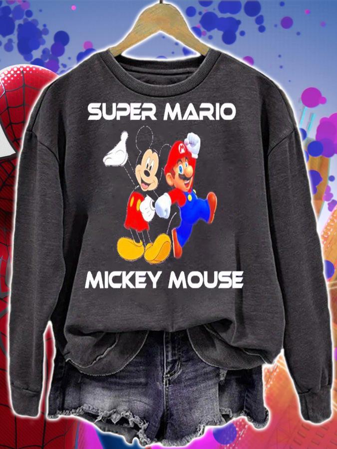 Super Mario Mickey Mouse shirt t-shirt sweatshirt