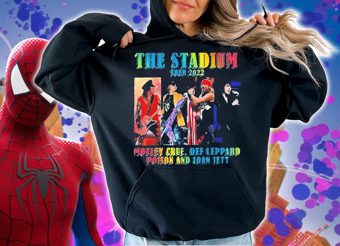 The Stadium Tour 2022 Motley Crue Def Leppard Poison And Joan Jett Shirt t-shirt
