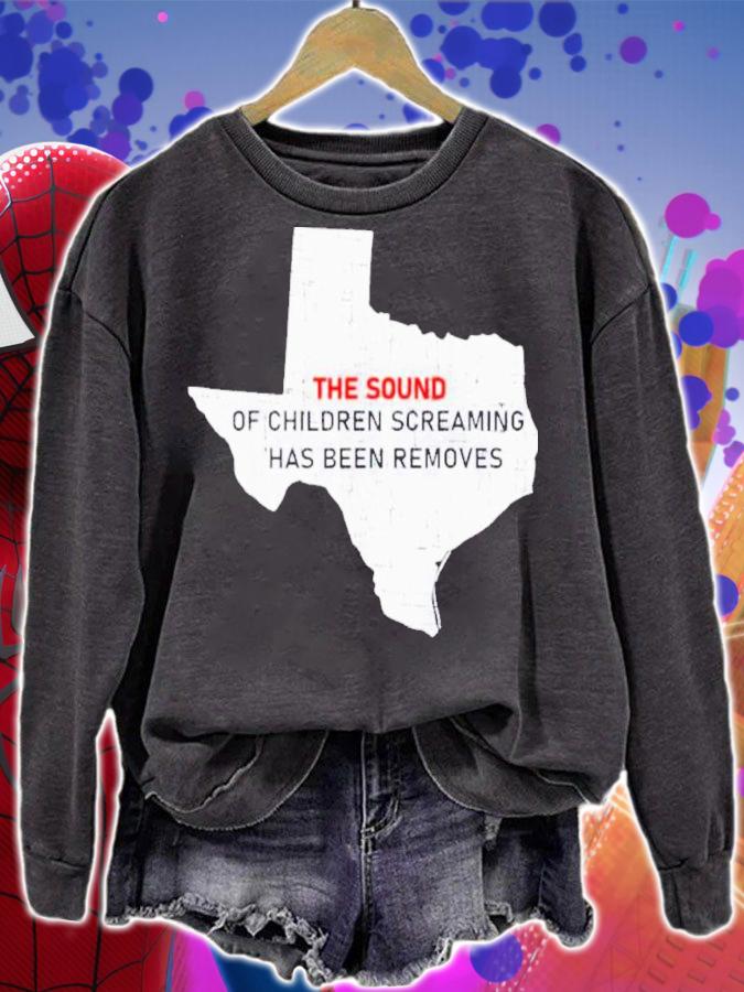 Texas The Sound Of Children Screaming Has Been Removed US Flag Shirt t-shirt