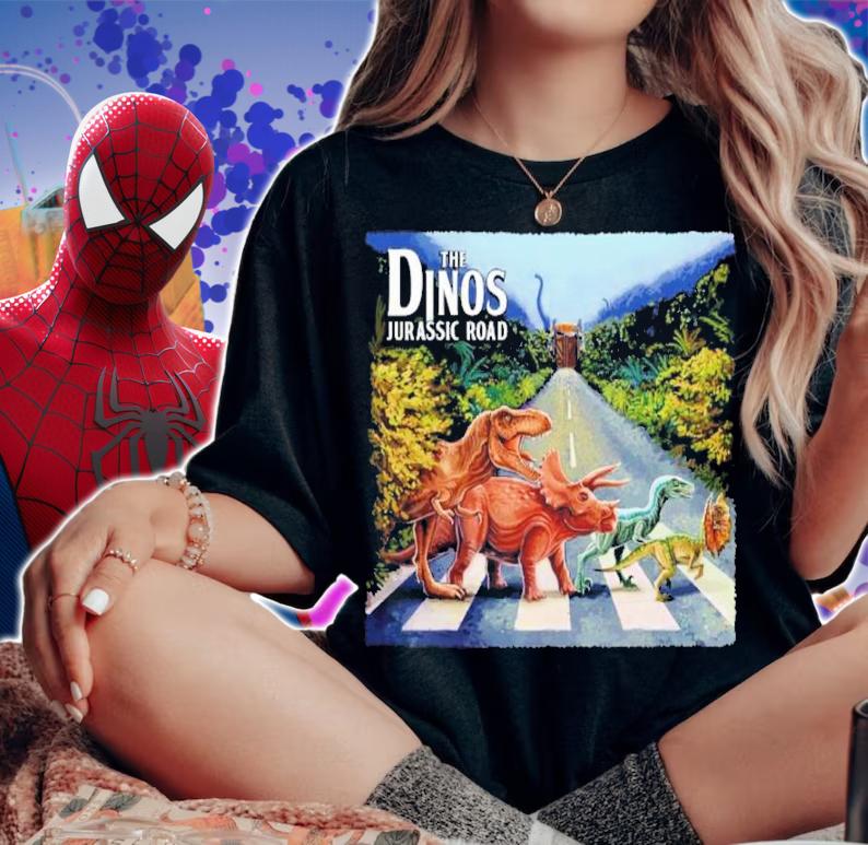 The Dinos Jurassic Abbey Road Shirt t-shirt woman shirt