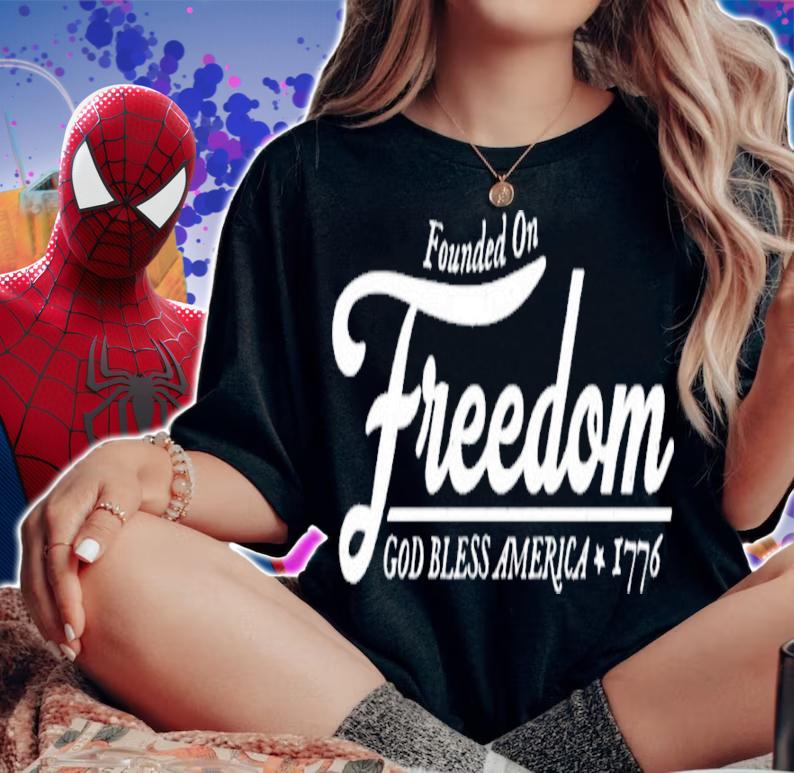 Tim Young Founded On Freedom God Bless America 1776 Shirt t-shirt woman shirt