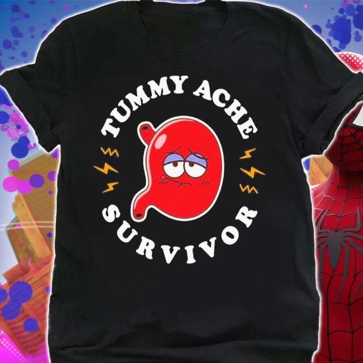 Tummy Ache Survivor Cute Kawaii Stomach Funny Shirt t-shirt shirt