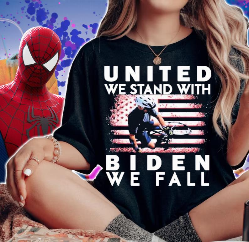 United We Stand With Biden We Fall USA Flag Shirt t-shirt woman shirt