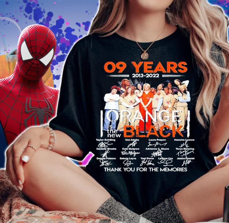 09 Years 2013-2022 Orange Is The New Black Signatures Thank You For The Memories T-Shirt t-shirt woman shirt