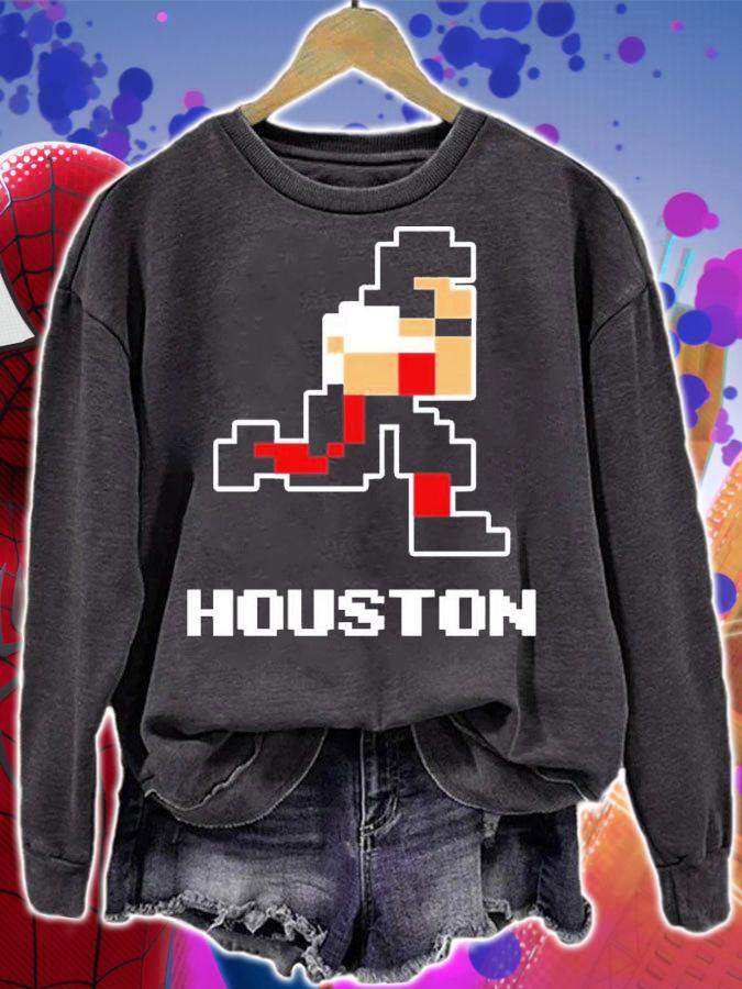 8 Bit Houston Football Shirt t-shirt sweatshirt