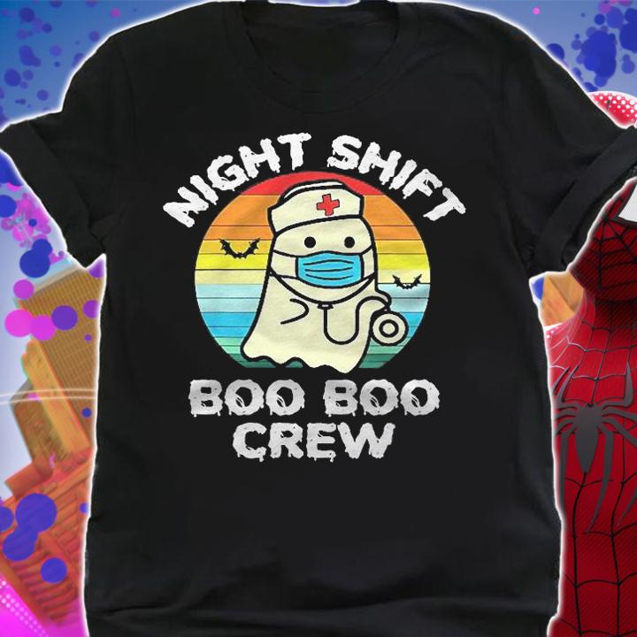 2021 Night Shift Boo Boo Crew Nurse Halloween For Nurses Rn Shirt t-shirt shirt