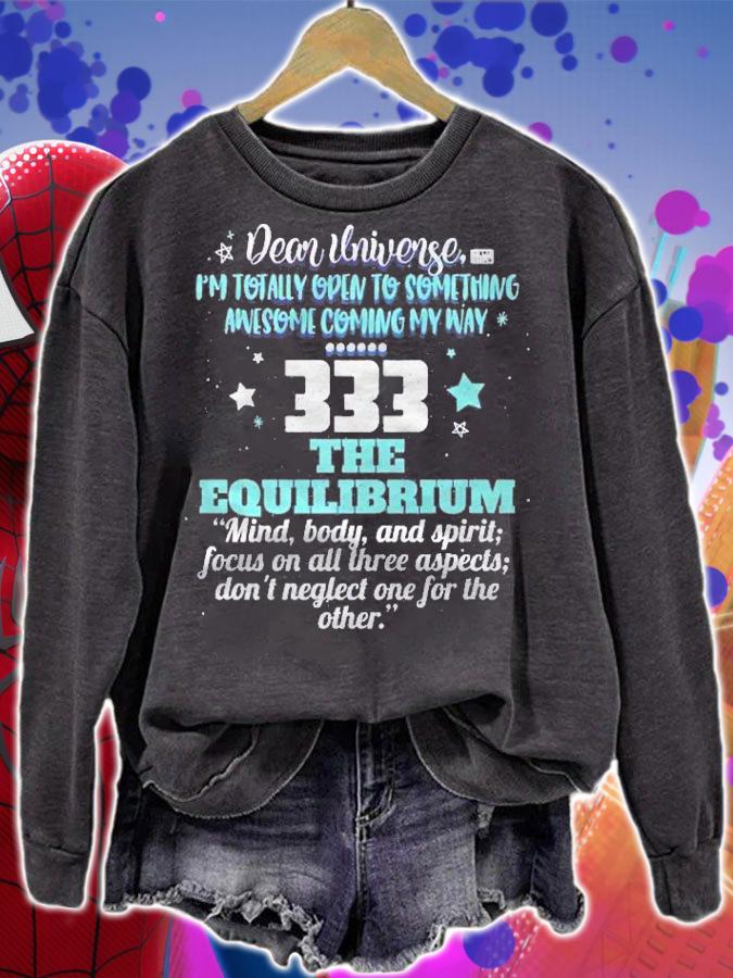 333 Equilibrium Universe Repeating Number Meaning Shirt t-shirt sweatshirt
