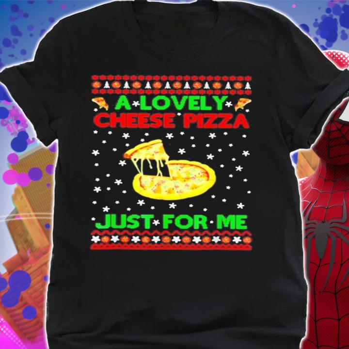 A Lovely Cheese Pizza Home Alone Kevin Christmas Shirt t-shirt shirt