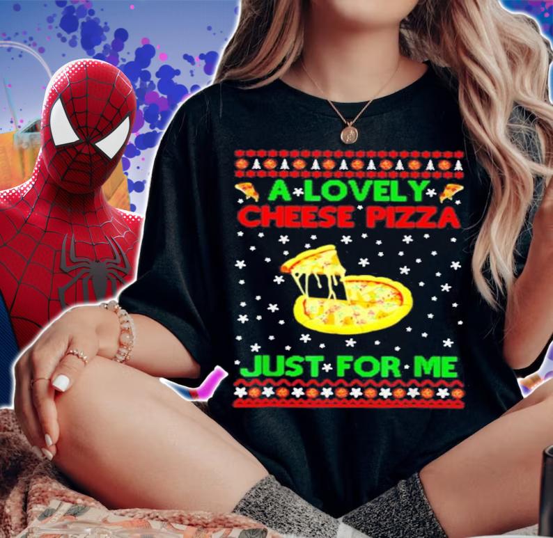 A Lovely Cheese Pizza Home Alone Kevin Christmas Shirt t-shirt woman shirt