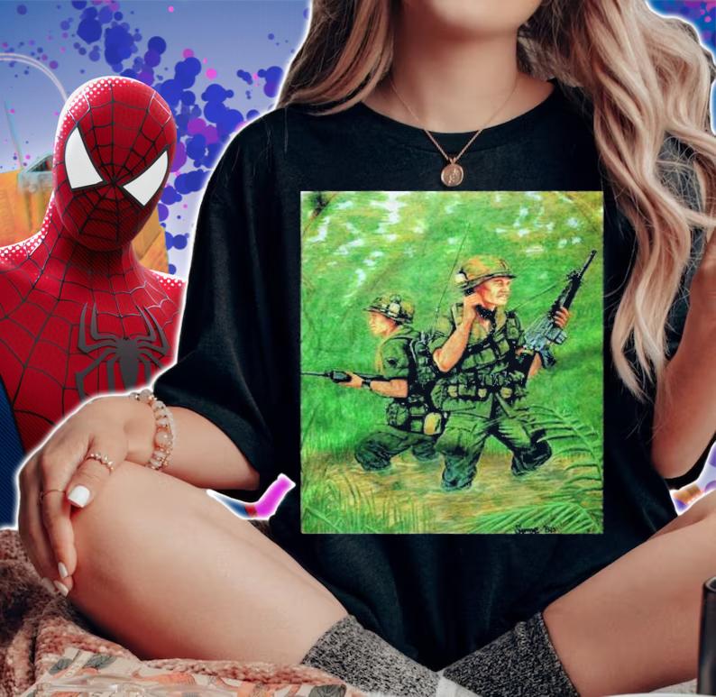 American History M 16 Soldiers Vietnam Jungle Vietnam War Shirt t-shirt woman shirt