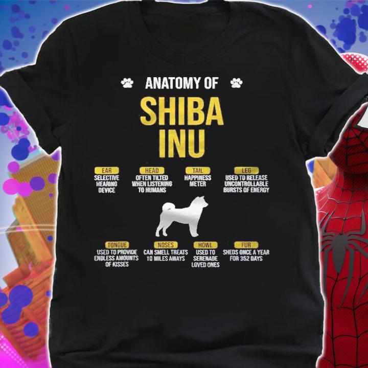 Anatomy Of Shiba Inu Dog Lover Shirt t-shirt shirt