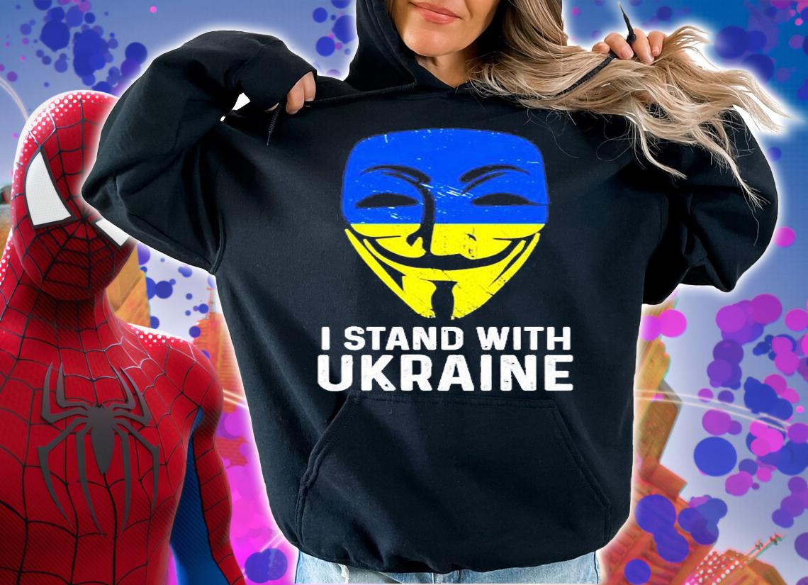 Anonymous I Stand With Ukraine T-Shirt t-shirt hoodie