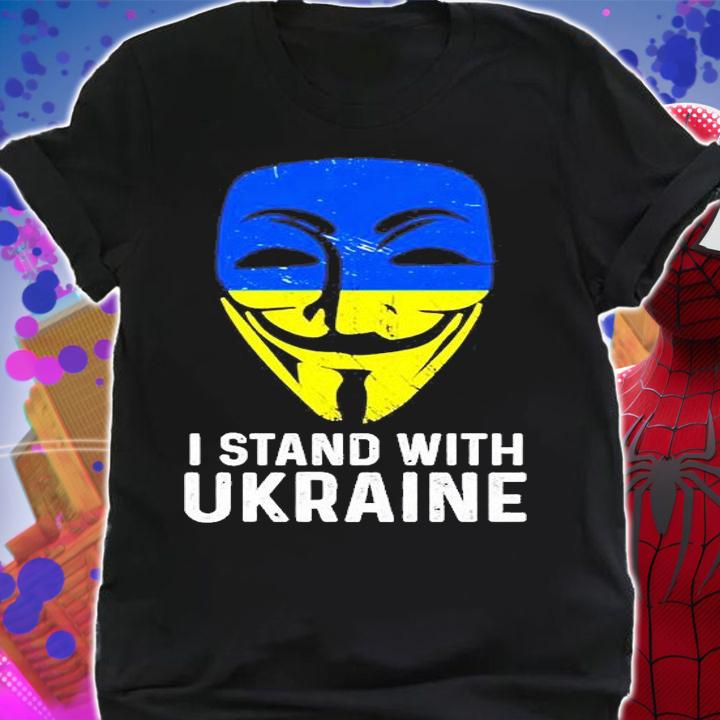 Anonymous I Stand With Ukraine T-Shirt t-shirt shirt
