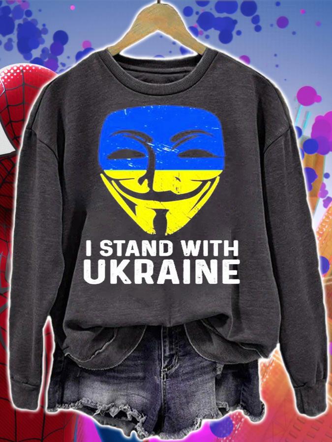 Anonymous I Stand With Ukraine T-Shirt t-shirt sweatshirt