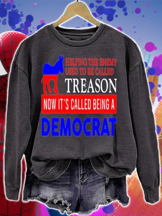 Anti Biden Helping The Enemy Used To Be Called Treason T-Shirt t-shirt sweatshirt