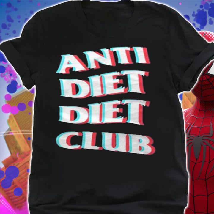 Anti Diet Diet Club Anaglyph Trippy Logo Shirt t-shirt shirt