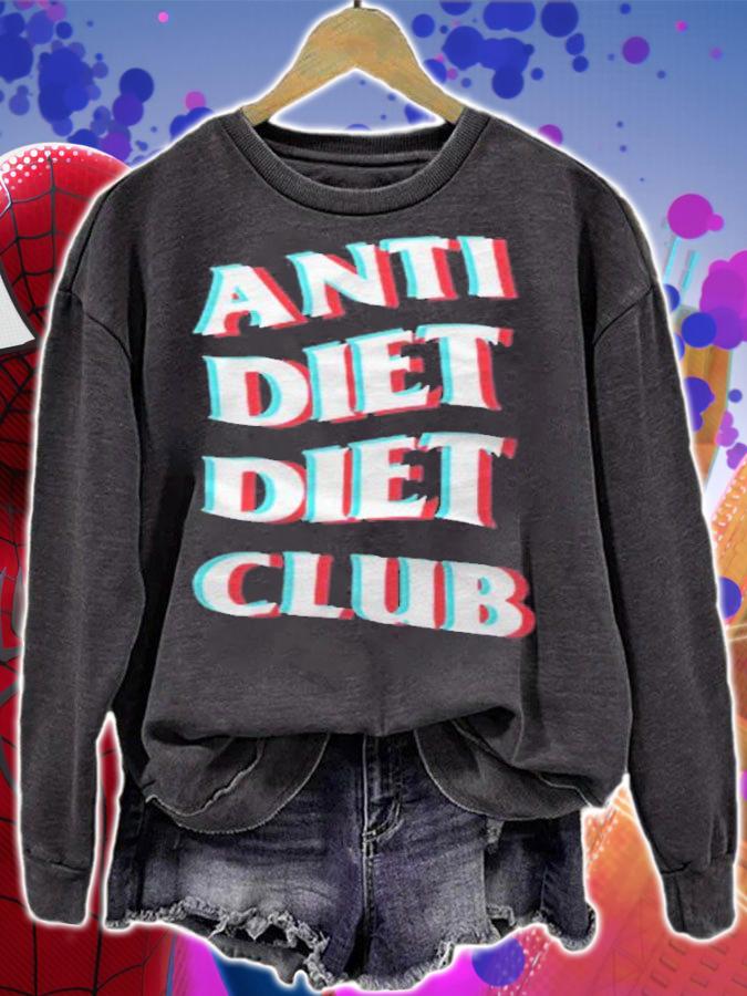 Anti Diet Diet Club Anaglyph Trippy Logo Shirt t-shirt sweatshirt
