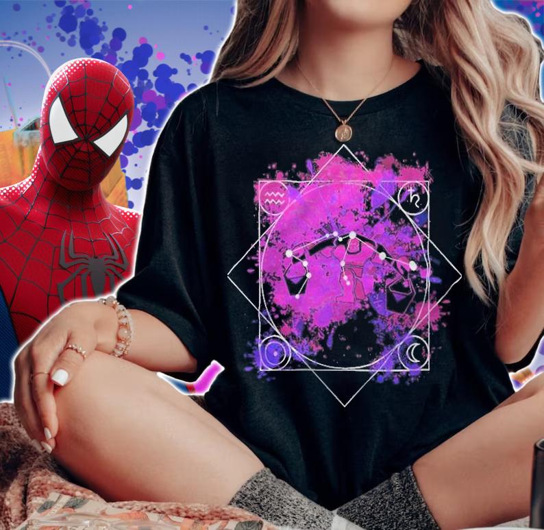 Aquarius Paint Splat Constellation Active T-shirt t-shirt woman shirt