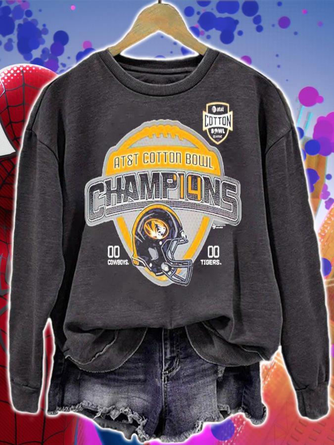 AT&T Cotton Bowl Champions Cowboys 00 00 Tigers Shirt t-shirt sweatshirt