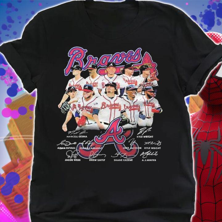 Atlanta Braves Baseball Team Signatures Shirt t-shirt shirt