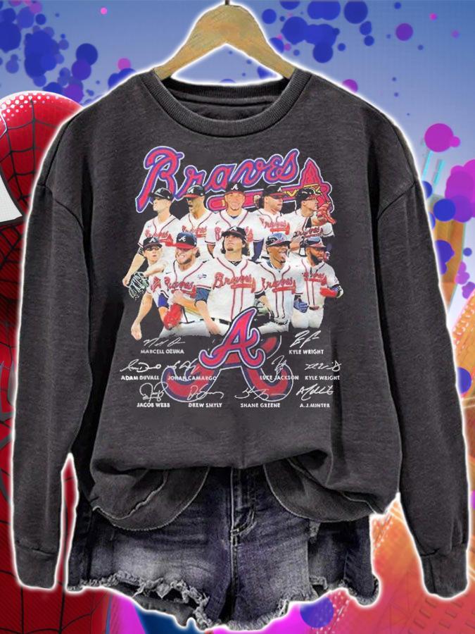 Atlanta Braves Baseball Team Signatures Shirt t-shirt sweatshirt