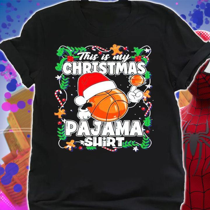 Basketball This Is My Christmas Pajama Coach Player Shirt t-shirt