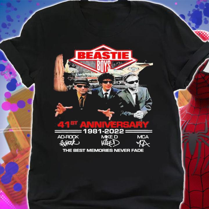 Beastie Boys 41st Anniversary 1981-2022 Signatures The Best Memories Never Fade t-shirt