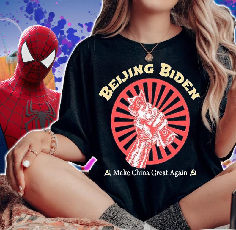 Beijing Biden Make China Great Again Hand In A Fist Holding Cash Money Dollar T-shirt t-shirt woman shirt