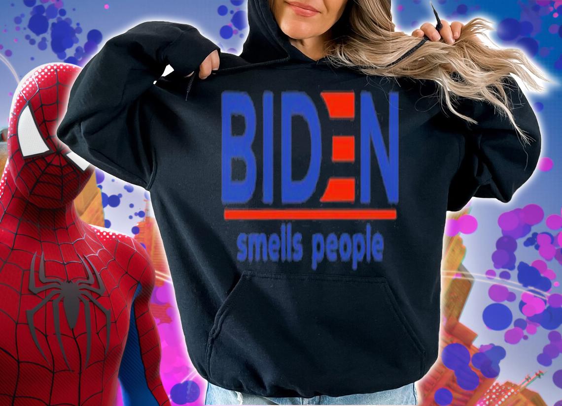 Biden Smells People Red Blue T-Shirt t-shirt hoodie