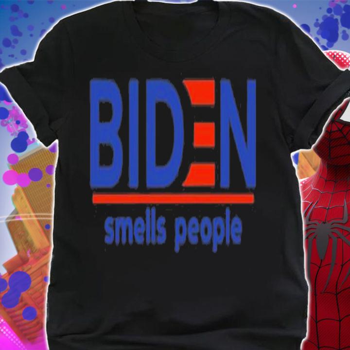 Biden Smells People Red Blue T-Shirt t-shirt shirt
