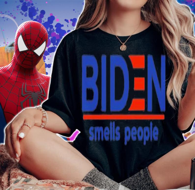 Biden Smells People Red Blue T-Shirt t-shirt woman shirt