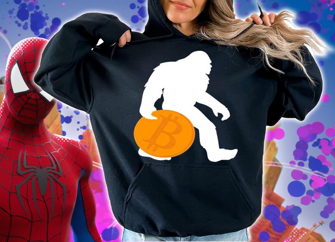 Bigfoot Bitcoin Funny Crypto Cryptocurrency T-Shirt t-shirt hoodie