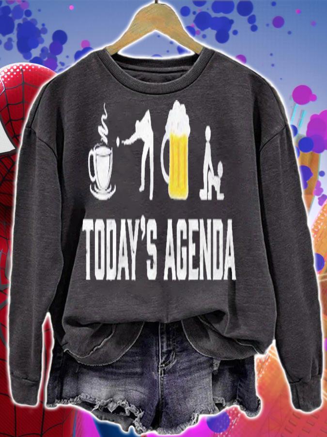 Billiard Funny Tee Todays Agenda Billiards Snooker Gift Shirt t-shirt sweatshirt
