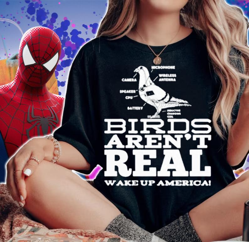 Bird Watching Goes Both Ways Birds Arent Real Shirt t-shirt