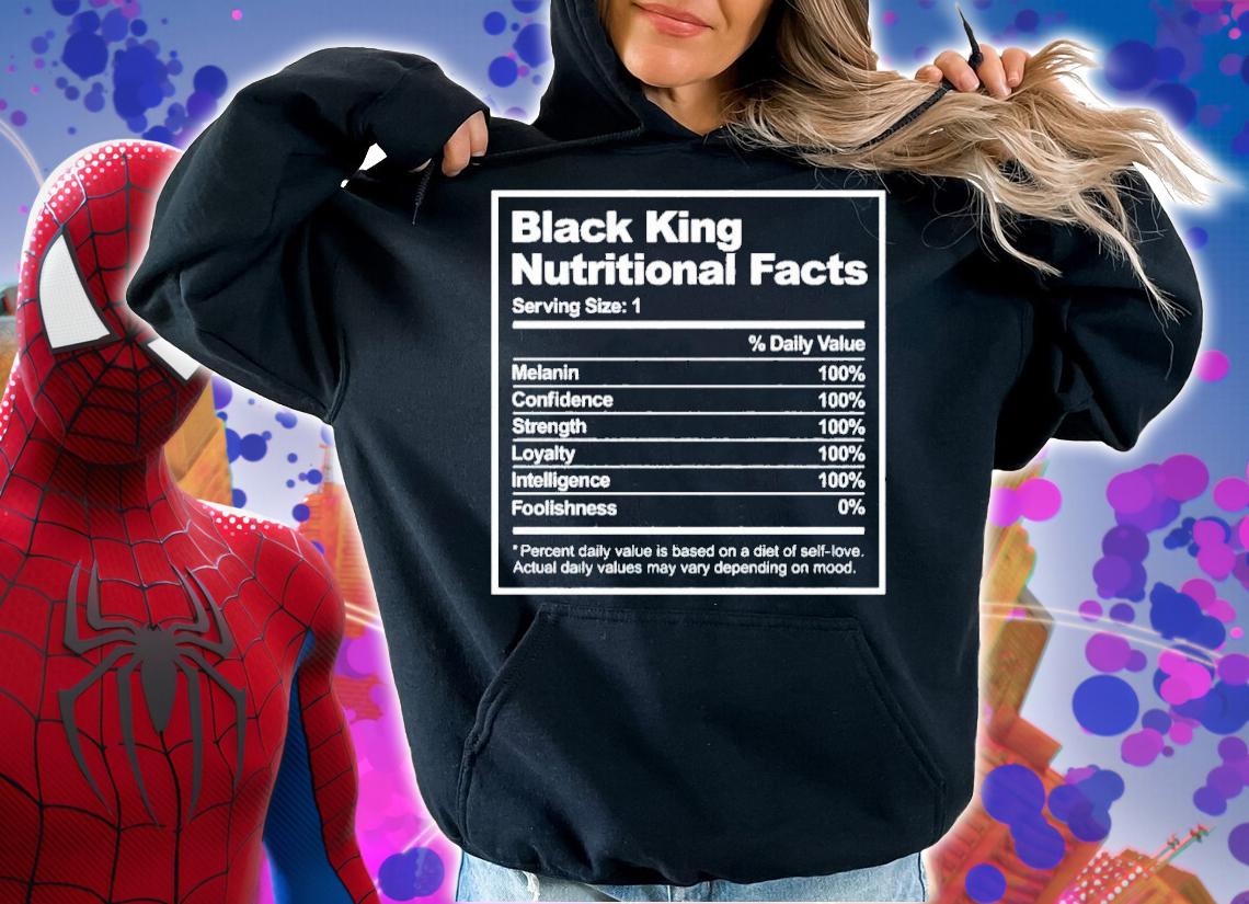 Black King Nutritional Facts African Black History Month Shirt t-shirt hoodie