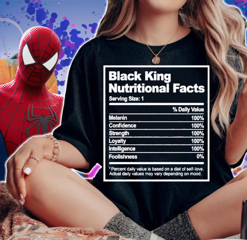 Black King Nutritional Facts African Black History Month Shirt t-shirt woman shirt