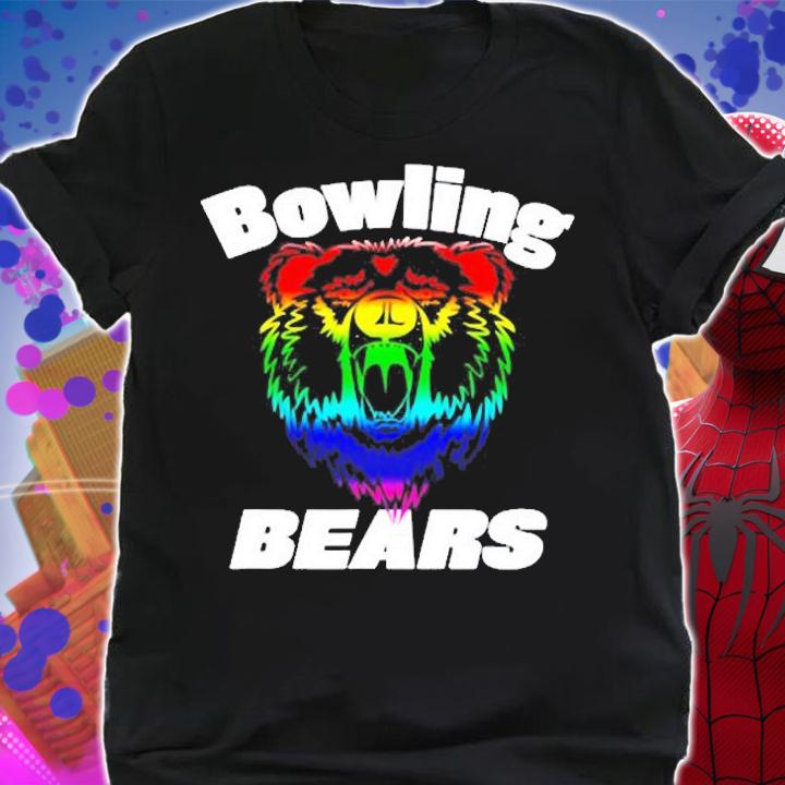 Bowling Bears Gay Rainbow Matching Team Bowling Design T-Shirt t-shirt