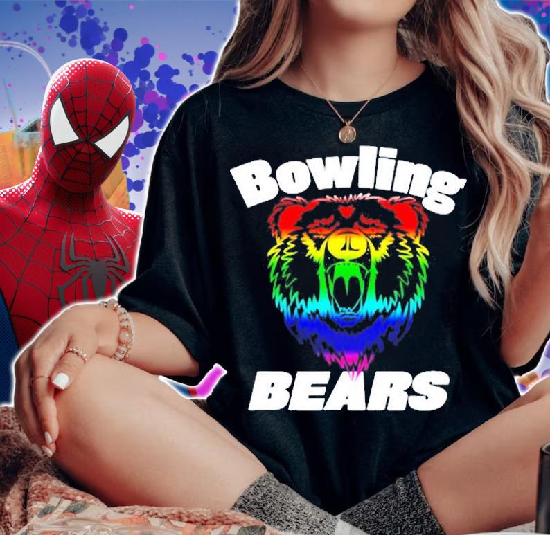 Bowling Bears Gay Rainbow Matching Team Bowling Design T-Shirt t-shirt