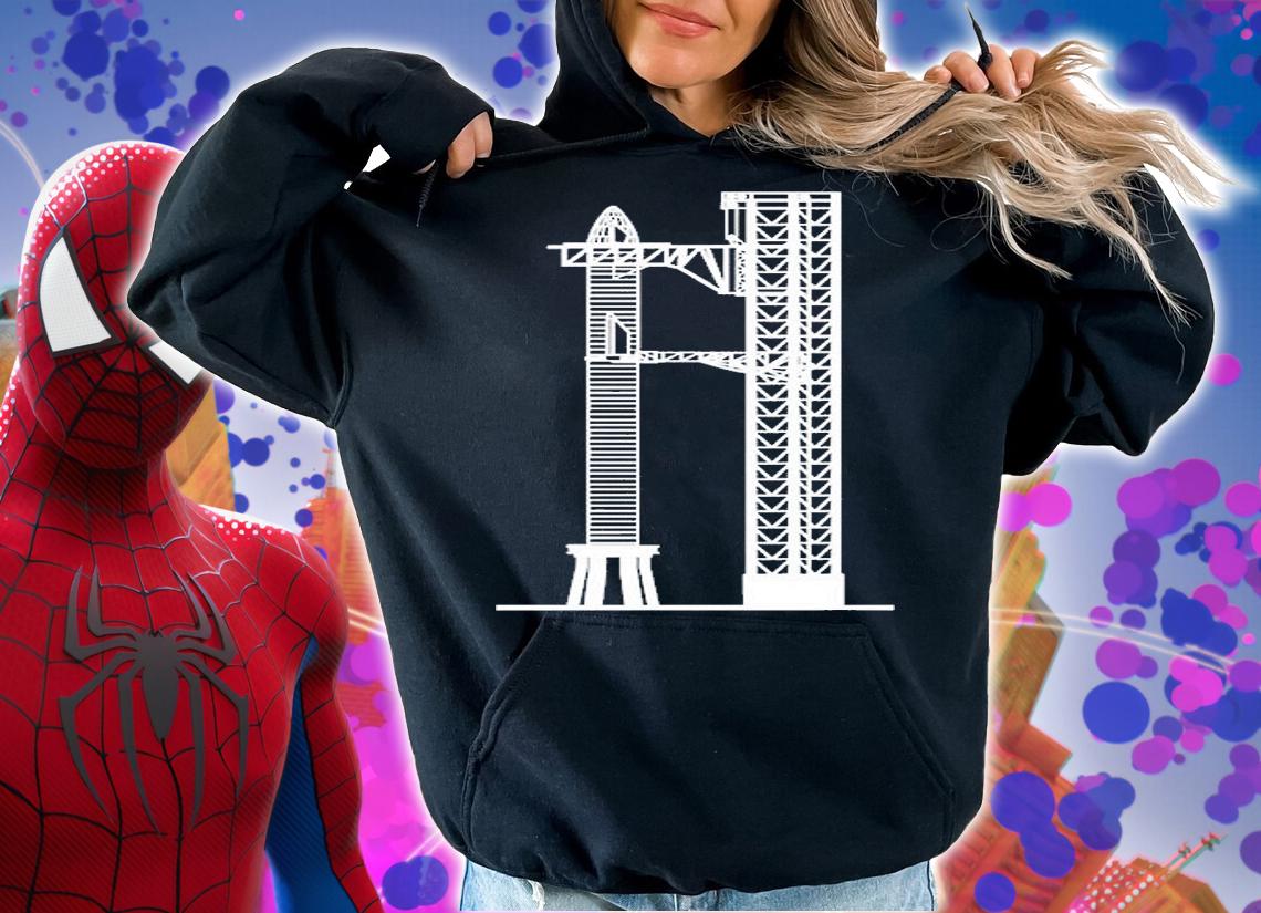 Brendan Lewis Starbase Orbital Launch Tower W Starship T-Shirt t-shirt hoodie