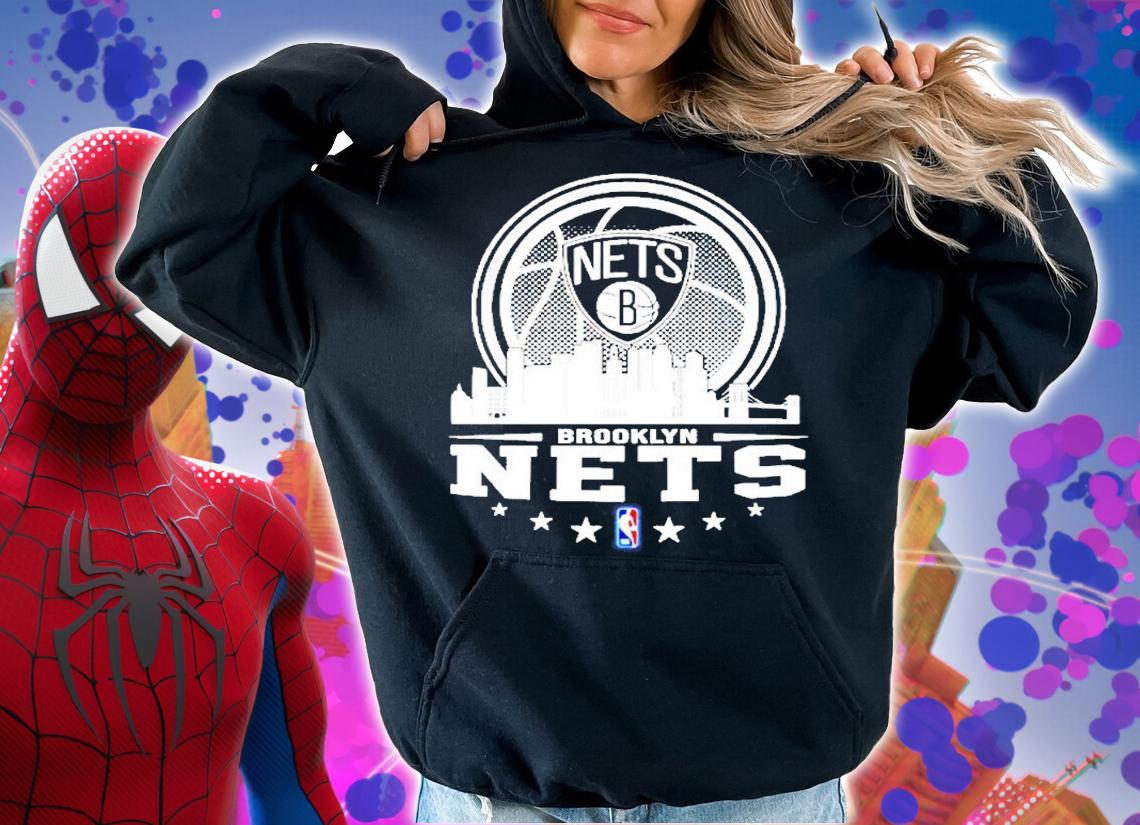 Brooklyn Nets NBA City Skyline T-Shirt t-shirt hoodie