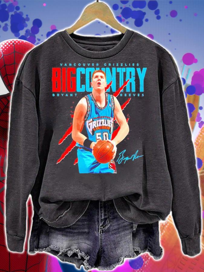 Bryant Reeves Vancouver Grizzlies Basketball Shirt t-shirt sweatshirt