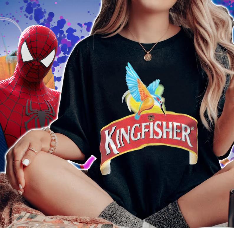 Kingfisher Indian beer logo T-shirt t-shirt woman shirt