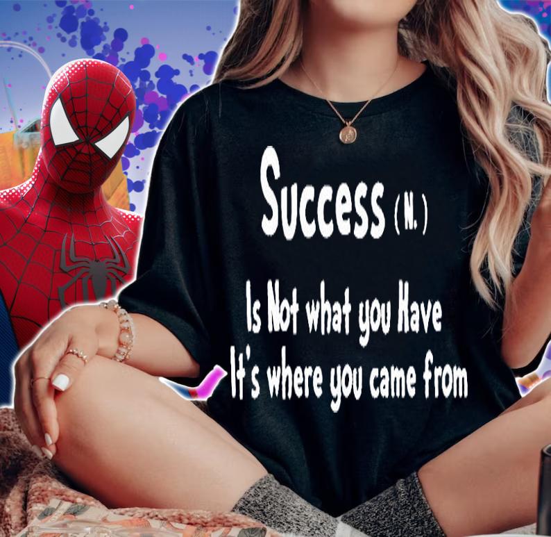 Success is not what You have it's where You came from T-shirt t-shirt woman shirt