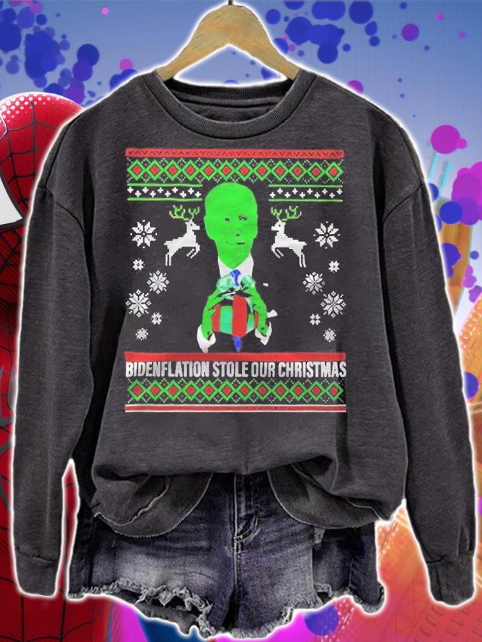 Ugly Bidenflation stole our Christmas T-shirt t-shirt sweatshirt