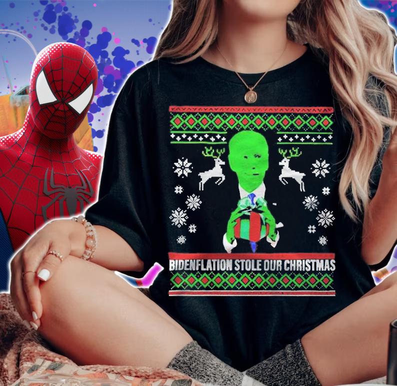 Ugly Bidenflation stole our Christmas T-shirt t-shirt woman shirt